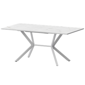 Стол раздвижной Сириус Обеденные столы в пластике Сириус 1200+300 R20 (Н-3831) Азул/Белый муар - фото 7150363