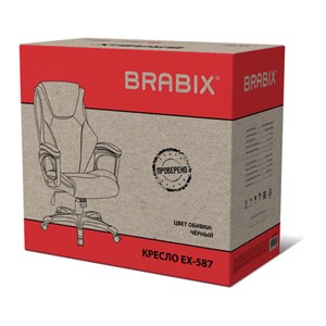 Кресло BRABIX PREMIUM "Credo EX-587", рециклированная кожа, черное, 532977 - фото 7215908