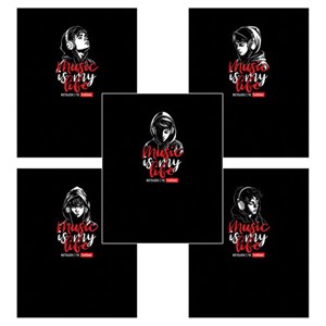 Тетрадь А5 48 л. HATBER скоба, клетка, выборочный лак, "Music is my life" (микс в спайке), 091471, 48Т5вмВ1 - фото 7284224