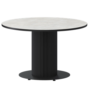 Стол нераздвижной Амур Обеденные столы в пластике Амур 1000 (Н-3822) Лофт/Черный муар - фото 7338057