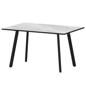 Стол нераздвижной Альфа Обеденные столы в пластике Альфа 1200 (Н-3815) Лавант/Черный муар - фото 7338080