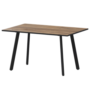 Стол нераздвижной Альфа Обеденные столы в пластике Альфа 1200 (Н-3815) Дуб Самдал/Черный муар - фото 7338083