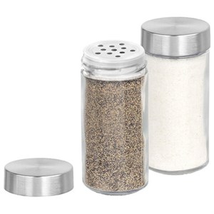 Набор для специй 2х100 мл, MAXI, солонка + перечница, стекло/сталь, круглые, WEGLA (ВЕГЛА), 700230 - фото 7338164