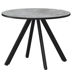 Стол нераздвижной Байкал Мини Обеденные столы в пластике Байкал 800 (Н-3819) Фаерстоун/Черный муар - фото 7343802