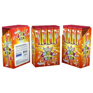 Жевательная резинка с кислой пудрой CHUNGA LUNGA со вкусом клубники, 10 г - фото 7450567