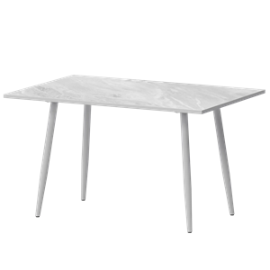 Стол нераздвижной Бетта Обеденные столы в пластике Бетта 1200 Лавант/Белый муар - фото 7458429