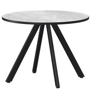 Стол нераздвижной Байкал Мини Обеденные столы в пластике Байкал 900 (Н-3820) Лавант/Черный муар - фото 7458448