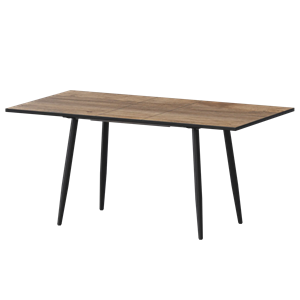 Стол раздвижной Бетта Обеденные столы в пластике Бетта 1100+300 Дуб Самдал/Черный муар - фото 7458467