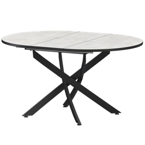 Стол раздвижной Геометрия Обеденные столы в пластике Геометрия 900+300 (Н-3784) Лофт/Черный муар - фото 7458468