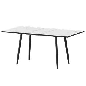 Стол раздвижной Бетта Обеденные столы в пластике Бетта 1200+300 Азул/Черный муар - фото 7458491