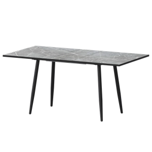 Стол раздвижной Бетта Обеденные столы в пластике Бетта 1200+300 Фаерстоун/Черный муар - фото 7458497