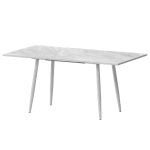 Стол раздвижной Бетта Обеденные столы в пластике Бетта 1200+300 Лавант/Белый муар - фото 7458503