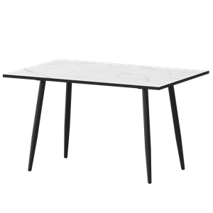 Стол нераздвижной Бетта Обеденные столы в пластике Бетта 1200 Азул/Черный муар - фото 7458516