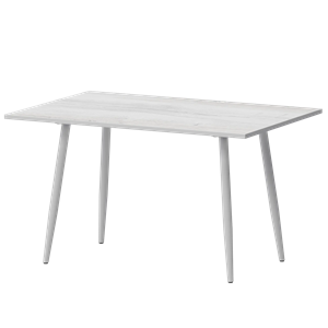 Стол нераздвижной Бетта Обеденные столы в пластике Бетта 1200 Фрост/Белый муар - фото 7458525