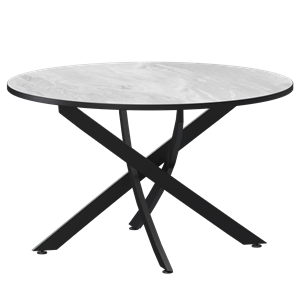 Стол нераздвижной Геометрия Обеденные столы в пластике Геометрия 900 (Н-3823) Лавант/Черный муар - фото 7458527