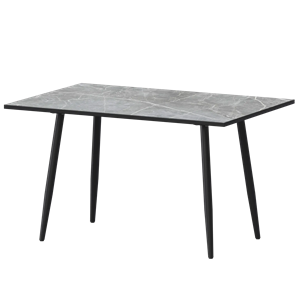 Стол нераздвижной Бетта Обеденные столы в пластике Бетта 1200 Фаерстоун/Черный муар - фото 7458530