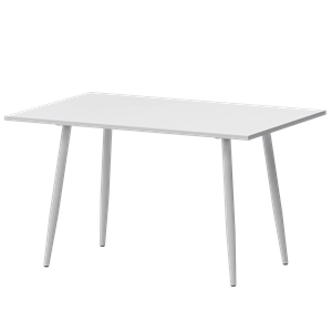 Стол нераздвижной Бетта Обеденные столы в пластике Бетта 1200 Супер Белый/Белый муар - фото 7458531
