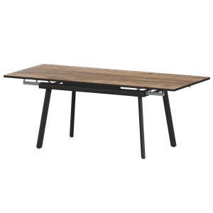 Стол раздвижной Гранд Обеденные столы в пластике Гранд 1400+300+300 (Н-3799) Дуб Самдал/Черный муар - фото 7458544