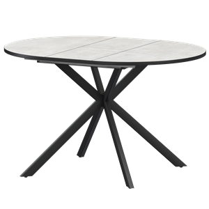 Стол раздвижной Грань 2 Обеденные столы в пластике Грань 2 1000+300 (Н-3783) Лофт/Черный муар - фото 7458568