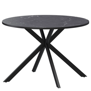 Стол нераздвижной Грань Обеденные столы в пластике Грань 900 (Н-3824) Даркстоун/Черный муар - фото 7458590