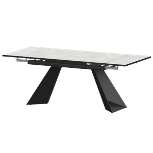 Стол раздвижной Дуэт Обеденные столы в пластике Дуэт 1200х800+300 (Н-3828) Лофт/Черный муар - фото 7480558