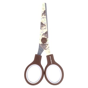 Ножницы 130 мм коричневые, с цветной печатью "Милые котики", BRAUBERG CUTE CATS, 2389957, 238957 - фото 7499335