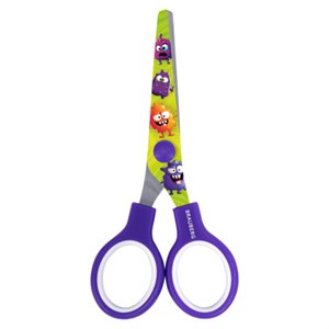Ножницы 130 мм сиреневые, с цветной печатью "Милые монстры", BRAUBERG CUTE MONSTERS, 238958 - фото 7499337