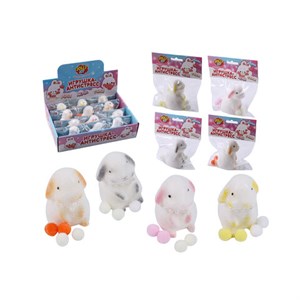 Игрушка-антистресс "ЗАИНЬКА", 8 см, ассорти 4 цвета, дисплей, JOLLY JOT (ДЖОЛЛИ ДЖОТ), 665800 - фото 7499365