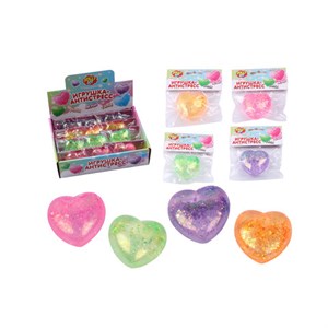 Игрушка-антистресс "СТЕКЛЯННОЕ СЕРДЦЕ", 5 см, ассорти 4 цвета, дисплей, JOLLY JOT (ДЖОЛЛИ ДЖОТ), 665808 - фото 7499366