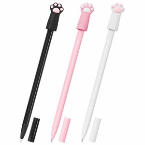 Ручка с топпером шариковая масляная FUNSTER (ФАНСТЕР) "CAT PAWS", СИНЯЯ, корпус ассорти, пишущий узел 0,7 мм, линия письма 0,35 мм, 144369 - фото 7527229