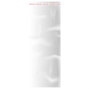 Пакеты БОПП с клеевым клапаном, КОМПЛЕКТ 100 штук, 9х20 + 4 см, 25 мкм, с усиленным швом, BRAUBERG, 700403 - фото 7527307