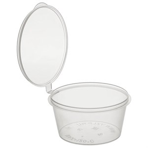 Соусник одноразовый 80мл Стандарт с верхней крышкой прозрачный, ВЗЛП, ШК6350, 1259П - фото 7539975