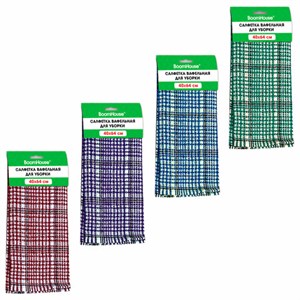 Салфетка вафельная универсальная, ХЛОПОК, 40х64 см, мелкая клетка, ассорти, BOOMHOUSE (БУМХАУС), 700885 - фото 7540029
