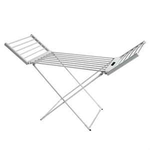 Сушилка для белья напольная, электрическая, раскладная, 3 зоны сушки, алюминиевая, таймер/регулировка темп. 45-70 °С, LAIMA HOME, 700979 - фото 7540036