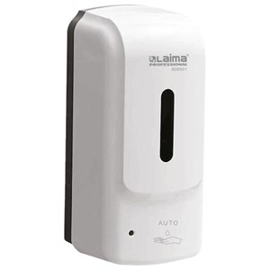 Дозатор для жидкого мыла LAIMA PROFESSIONAL SUPER, НАЛИВНОЙ, СЕНСОРНЫЙ, 1л, белый, ABS-пластик, 609501 - фото 7572319