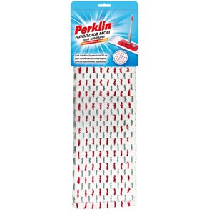 Насадка МОП плоская для швабры/держателя 50 см, микрофибра/абразив (ТИП К), PERKLIN, 700985 - фото 7572391