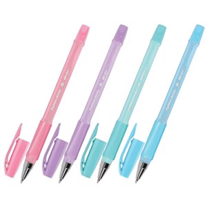 Ручка шариковая BRAUBERG BP-GT PASTEL, СИНЯЯ, корпус ассорти, пишущий узел 0,7мм, линия письма 0,35 мм, 144503 - фото 7572399