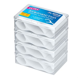 Зубочистки флоссеры с зубной нитью "200шт(4х50шт)+20 в Подарок!" в боксе, LAIMA DENT, 609406 - фото 7661715