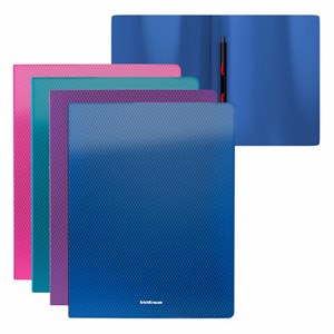 Папка с металлическим скоросшивателем ERICH KRAUSE "Diamond", 17 мм, до 150 листов, ассорти 0,5 мм, 47173 - фото 7684126