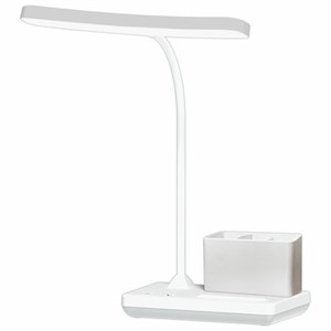Настольная лампа светильник беспроводная SONNEN PT-301, органайзер, USB, LED, 4 Вт, 3 режима, 238778 - фото 7700609