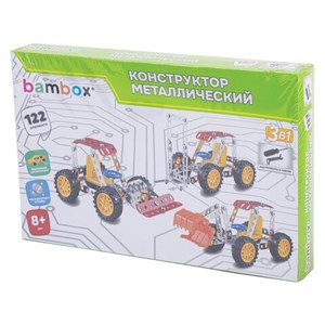 Конструктор металлический "Техника 3в1", с подвижными деталями, 122 элемента, BAMBOX, 666366 - фото 7700645