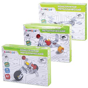 Конструктор металлический "Транспорт" 3 вида ассорти, BAMBOX, 666368 - фото 7700647