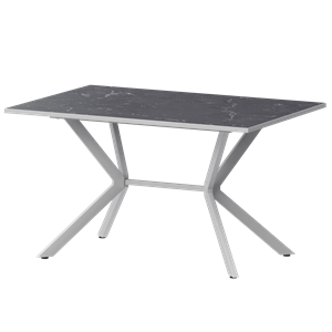 Стол нераздвижной Сириус Обеденные столы в пластике Сириус 1200 (Н-3825) Даркстоун/Белый муар - фото 7739812