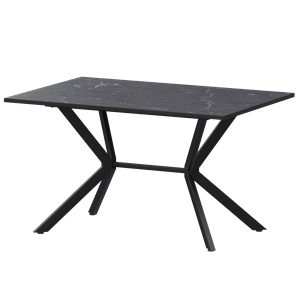 Стол нераздвижной Сириус Обеденные столы в пластике Сириус 1200 (Н-3825) Даркстоун/Черный муар - фото 7739815