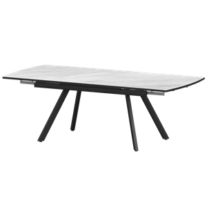 Стол раздвижной Фаворит Обеденные столы в пластике Фаворит 1400+300 (Н-3791) Лавант/Черный муар - фото 7739819