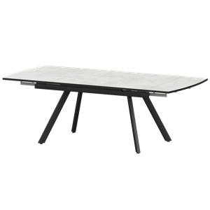 Стол раздвижной Фаворит Обеденные столы в пластике Фаворит 1400+300 (Н-3791) Лофт/Черный муар - фото 7739830