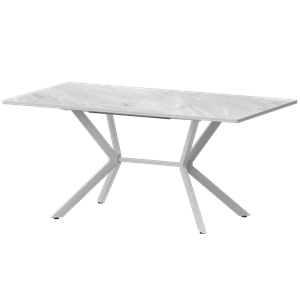 Стол раздвижной Сириус Обеденные столы в пластике Сириус 1200+300 R20 (Н-3831) Лавант/Белый муар - фото 7739889