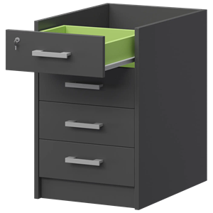 Каркас тумбы приставной Арго АТ2-07 Антрацит - фото 7739948