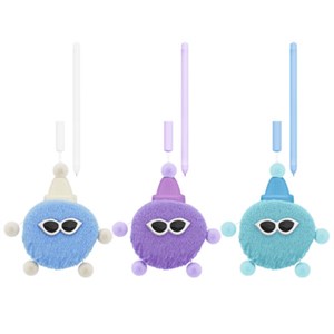 Ручка с пушистой подвеской шариковая FUNSTER (ФАНСТЕР) "FLUFFY HAT", СИНЯЯ, пишущий узел 0,7 мм, 144524 - фото 7826415