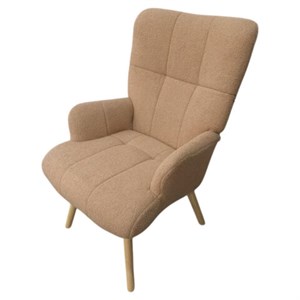 Кресло BRABIX Soft LC-305, фактурная ткань букле (экомех), светло-бежевое, 533147 - фото 7865557